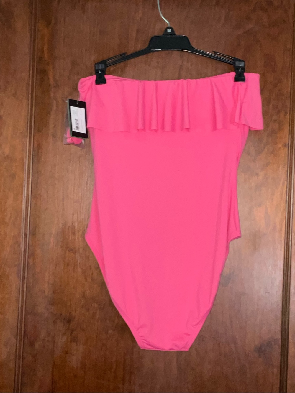 NWT! kate spade Hot Pink Off-Shoulder One-Piece Swimsuit
